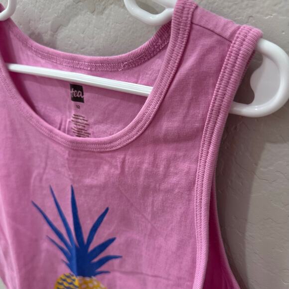 Tea Collection Pink Pineapple Tank Top - Picture 2 of 8